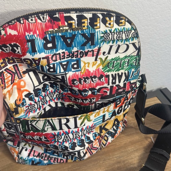 Karl Lagerfeld Women’s‎ Bag Crossbody Messenger Graffiti Colorful Casual Trendy - Picture 6 of 9